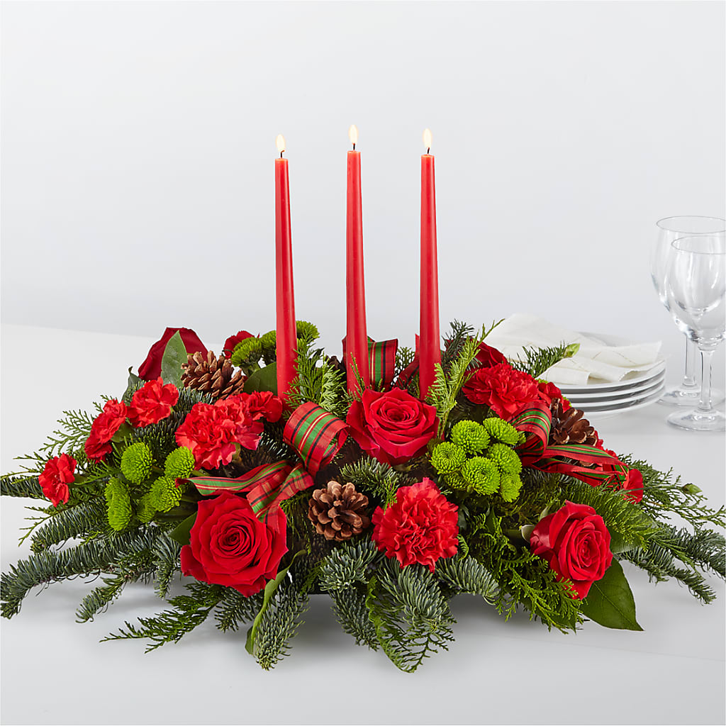 By the Candlelight Centerpiece – Flowersdirect.net, Tontitown AR