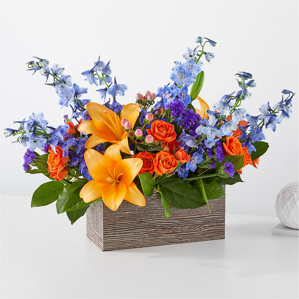 Radiant Citrus Box Bouquet – Flowersdirect.net, Tontitown AR