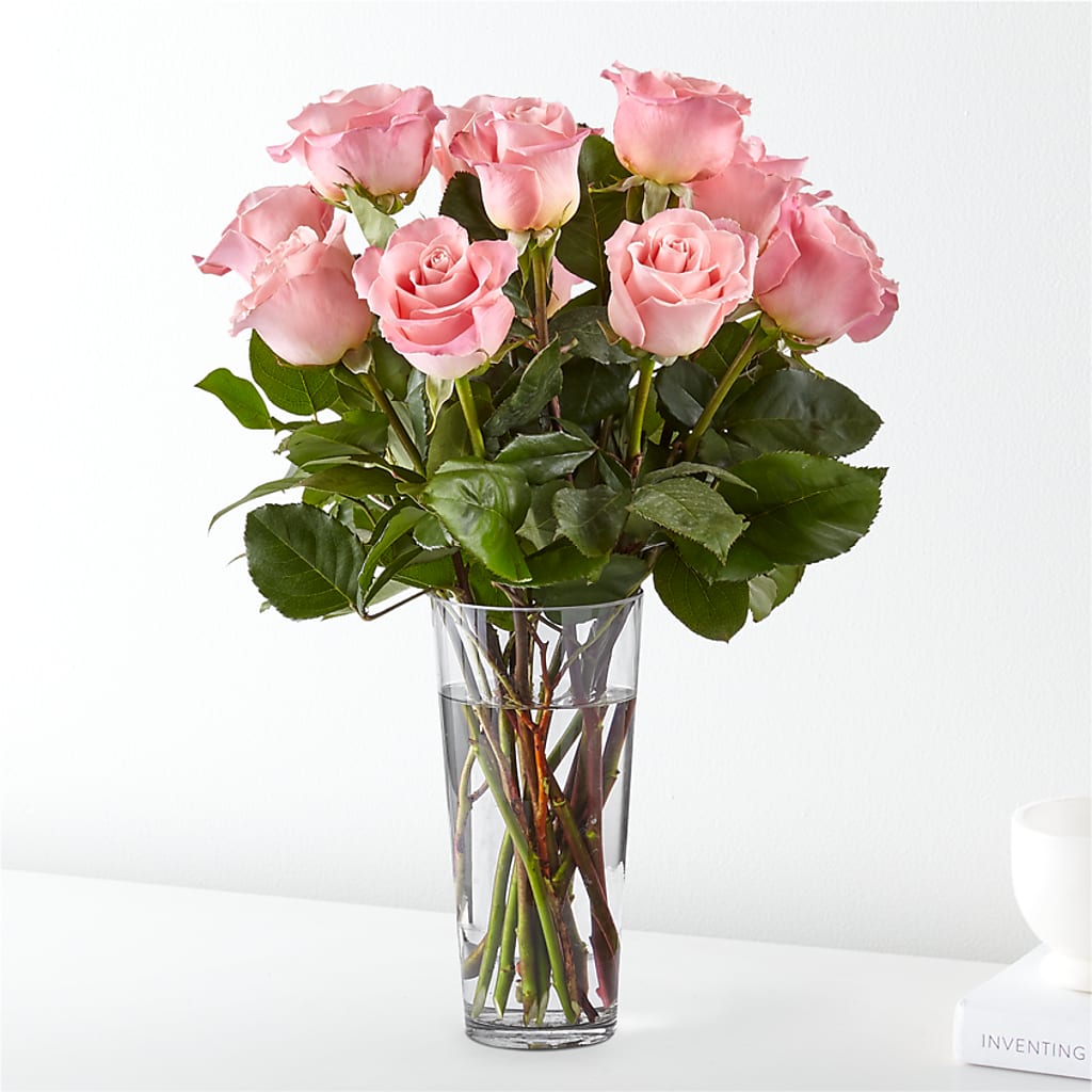 Long Stem Pink Rose Bouquet – Flowersdirect.net, Tontitown AR