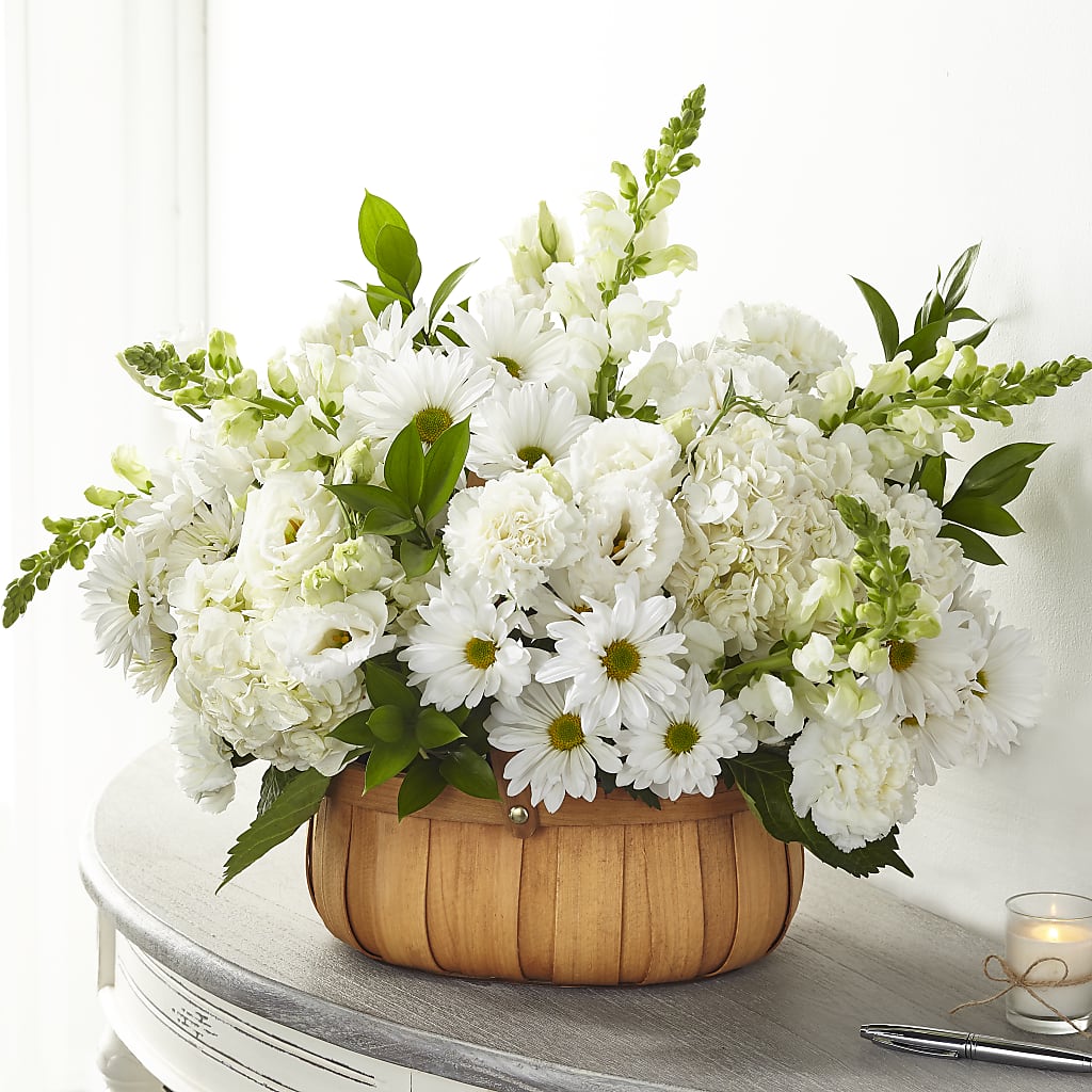 Pure Ivory Basket – Flowersdirect.net, Tontitown AR