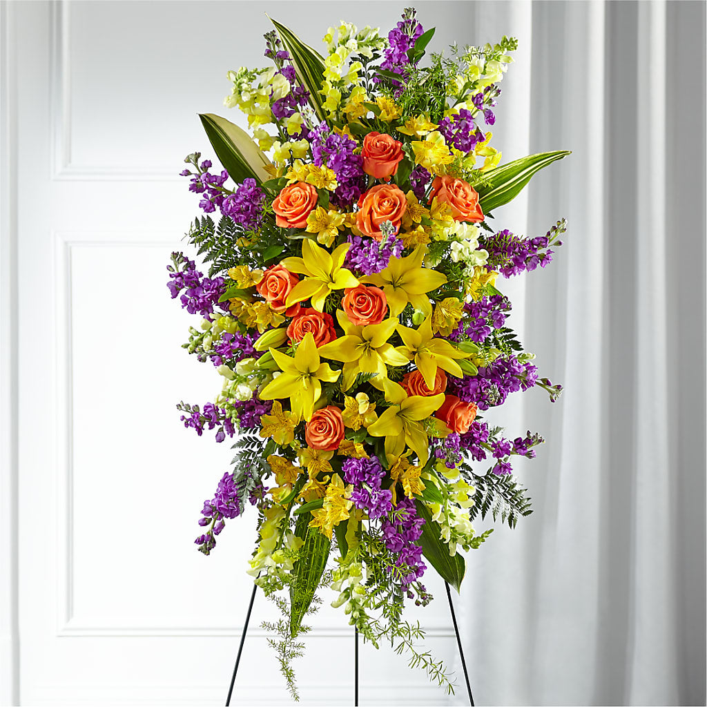 Thoughtful Prayers Standing Spray – Flowersdirect.net, Tontitown AR