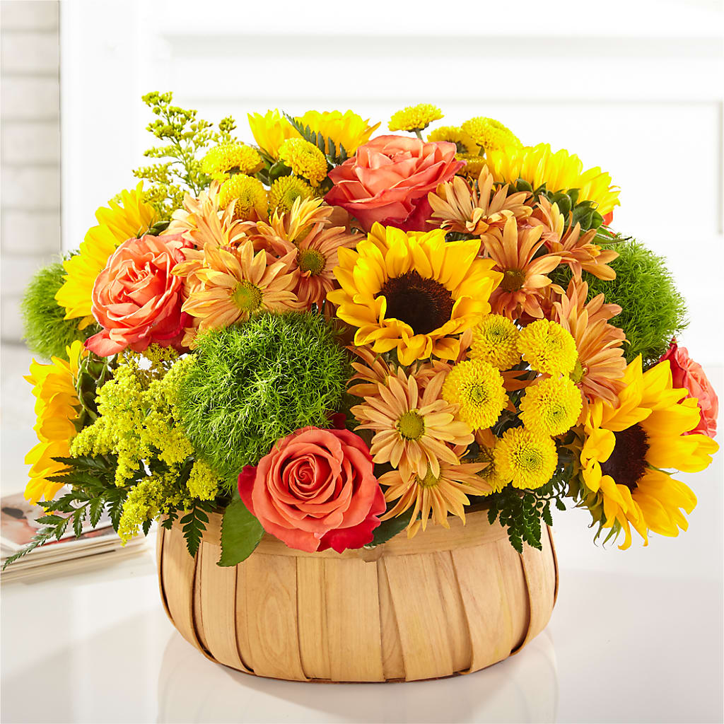 Harvest Sunflower Basket – Flowersdirect.net, Tontitown AR