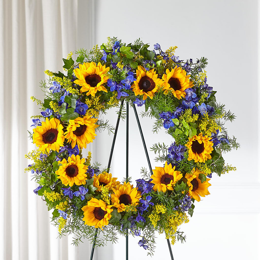 Bright Rays Wreath – Flowersdirect.net, Tontitown AR