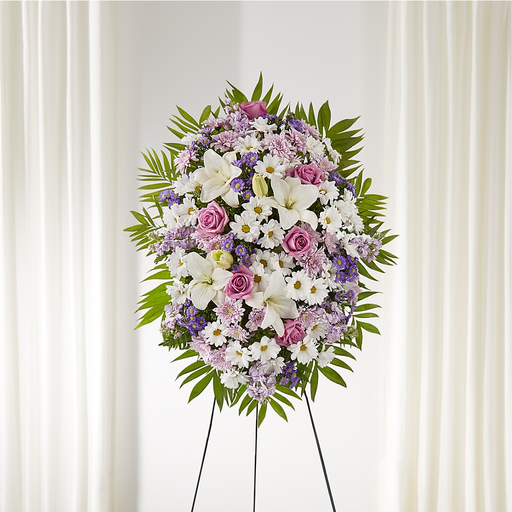 Surrounded by Love Standing Spray – Flowersdirect.net, Tontitown AR