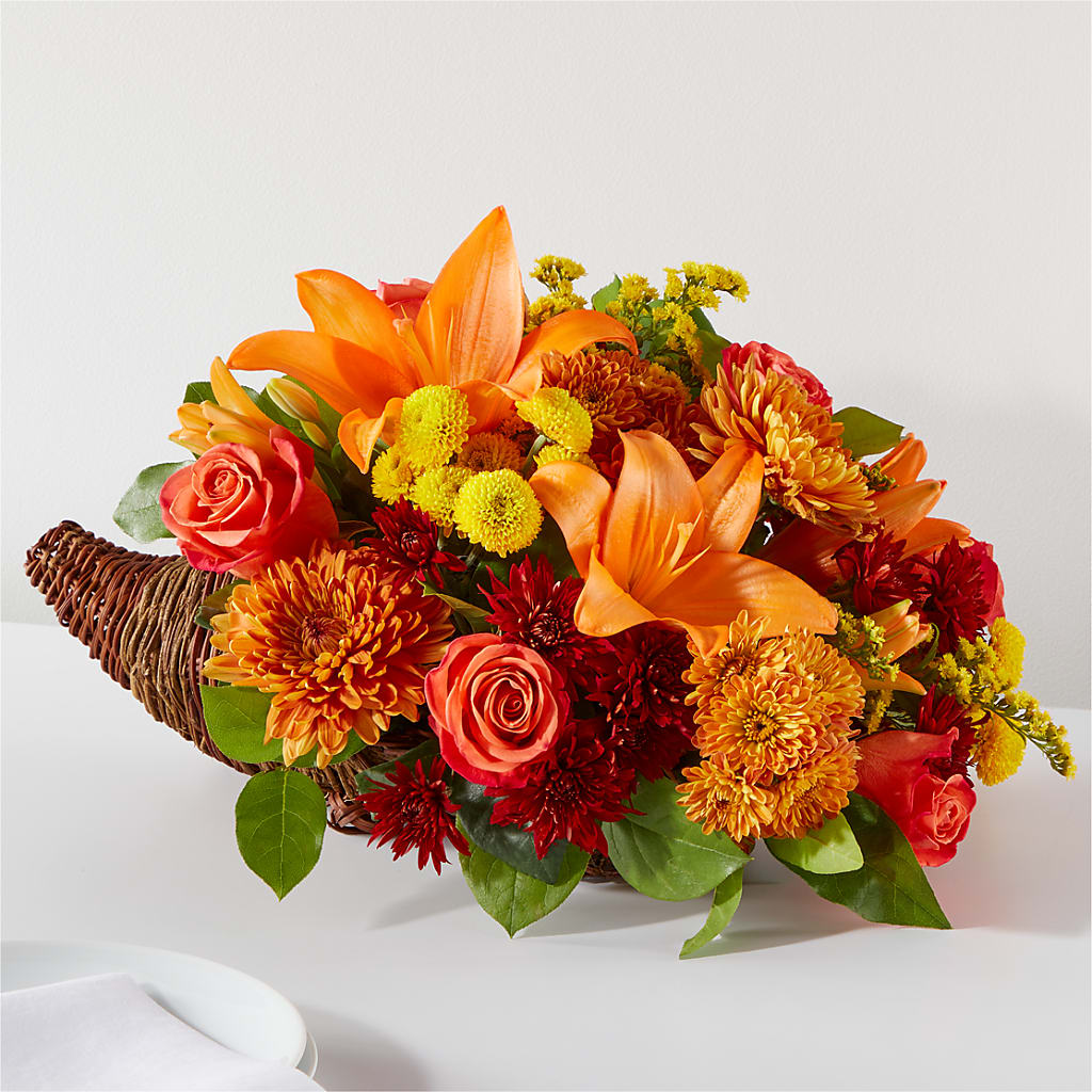 Bouquet of Blessings Cornucopia – Flowersdirect.net, Tontitown AR