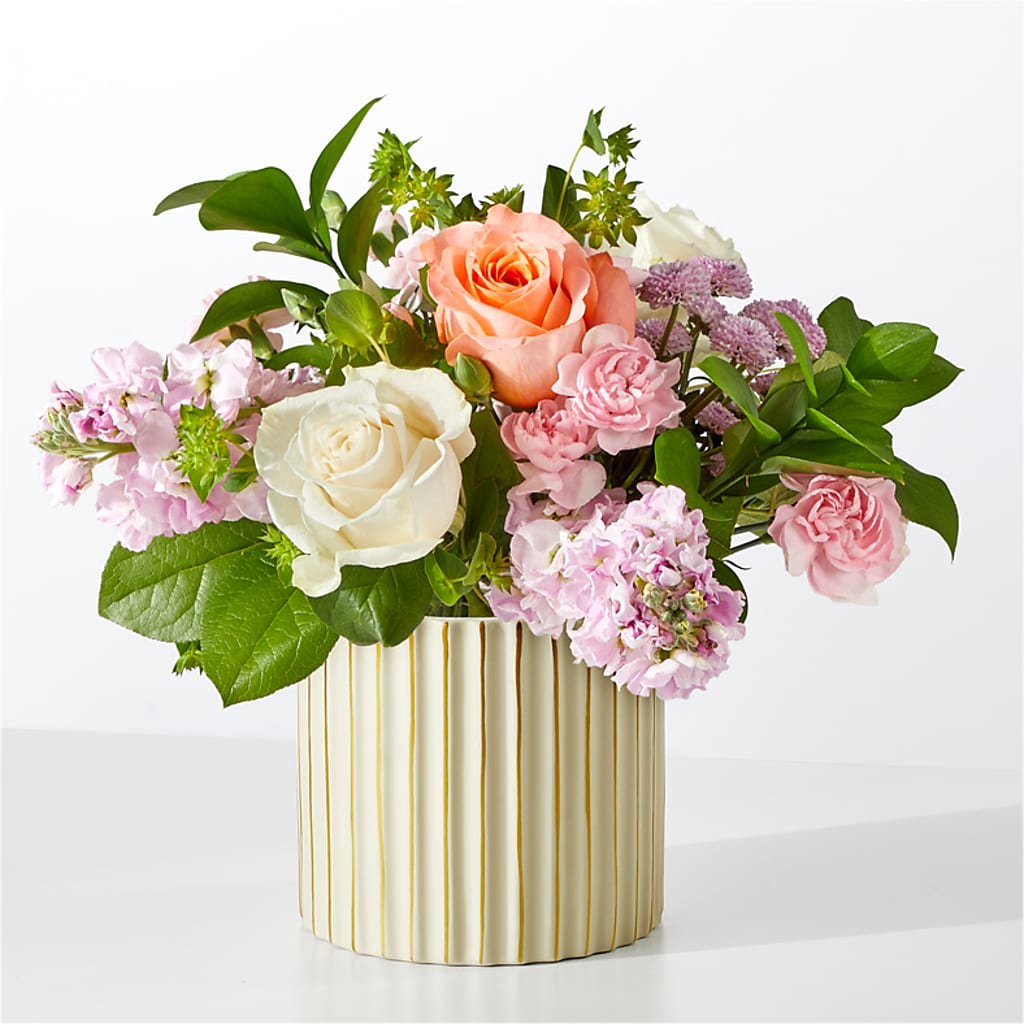 French Market Bouquet with Ivory Vase – Flowersdirect.net, Tontitown AR