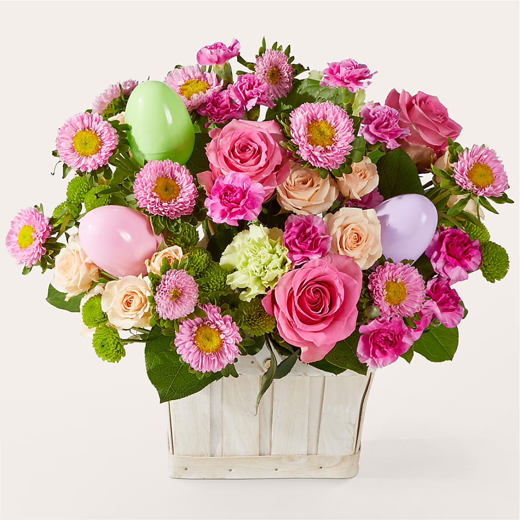 Get Eggcited Basket – Flowersdirect.net, Tontitown AR