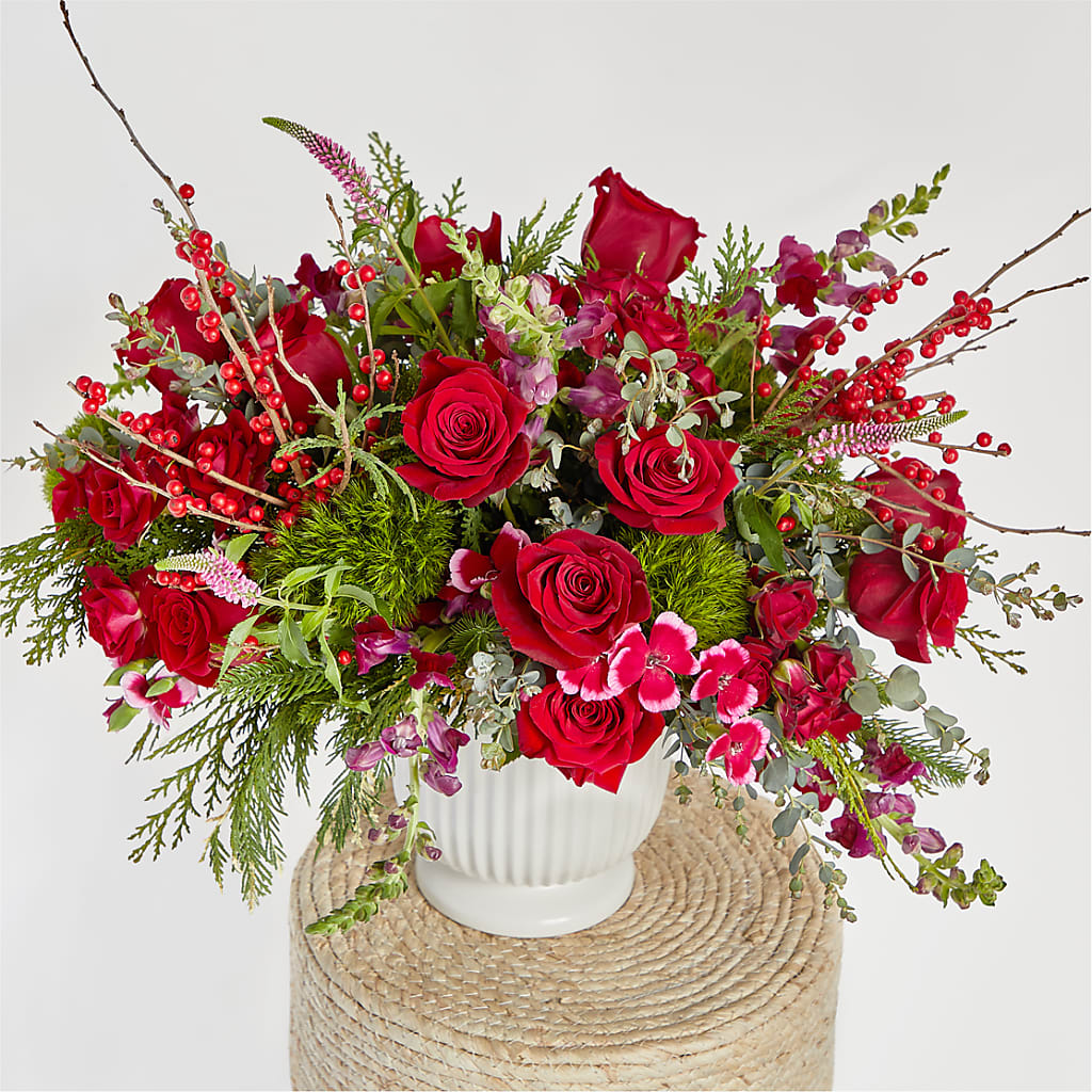 Big Red Bow Bouquet –  Flowersdirect.net, Tontitown AR