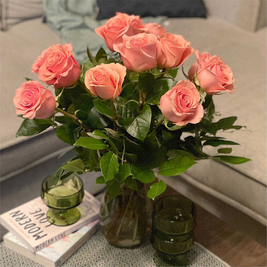 Long Stem Pink Rose Bouquet –  Flowersdirect.net, Tontitown AR
