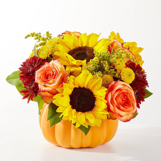 Golden Gourd Pumpkin Bouquet –  Flowersdirect.net, Tontitown AR