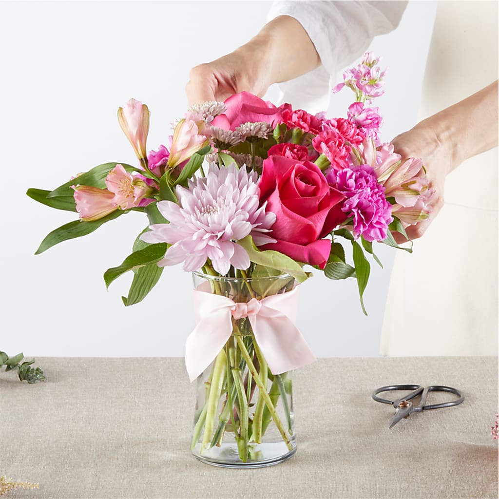 Pink Ribbon - A Florist Original –  Flowersdirect.net, Tontitown AR