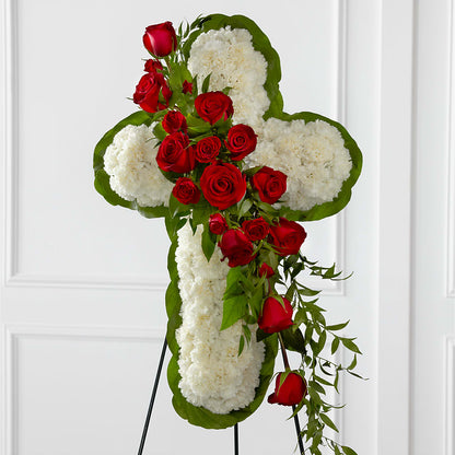 Floral Cross Easel –  Flowersdirect.net, Tontitown AR
