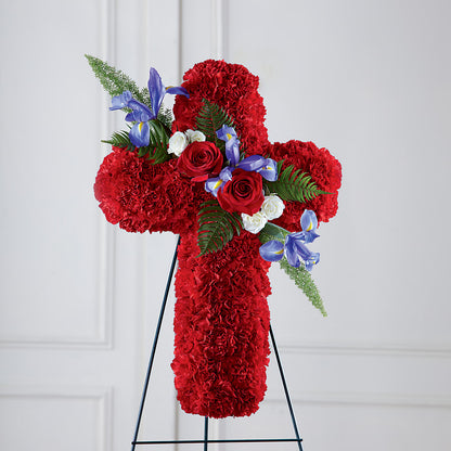 Faithful Hero Floral Cross –  Flowersdirect.net, Tontitown AR
