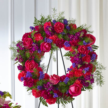 Calming Colors Wreath –  Flowersdirect.net, Tontitown AR
