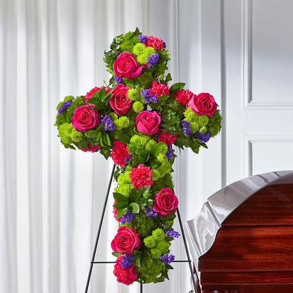 Tribute Rose Floral Cross –  Flowersdirect.net, Tontitown AR
