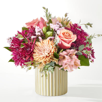Berry Cobbler Bouquet with Ivory Vase –  Flowersdirect.net, Tontitown AR