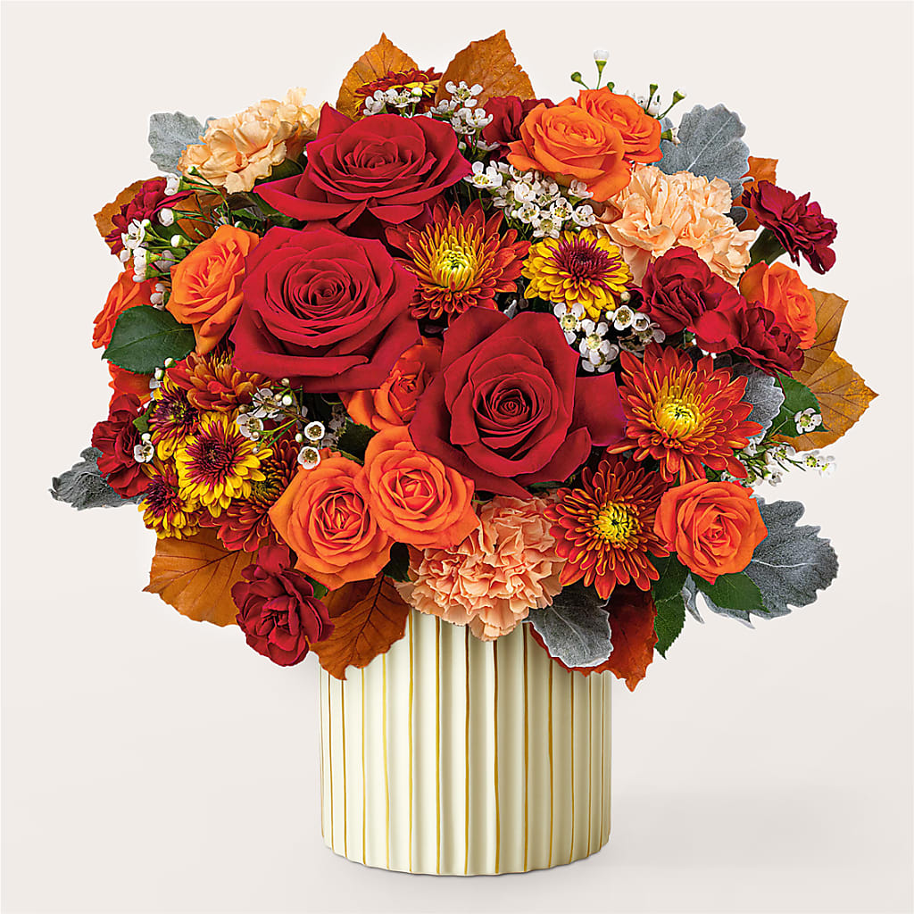 Merlot Bouquet with Ivory Vase –  Flowersdirect.net, Tontitown AR