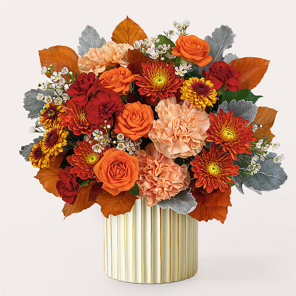 Merlot Bouquet with Ivory Vase –  Flowersdirect.net, Tontitown AR