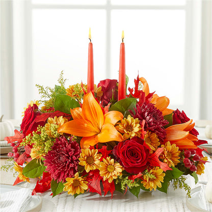 Autumn's Embrace Centerpiece –  Flowersdirect.net, Tontitown AR