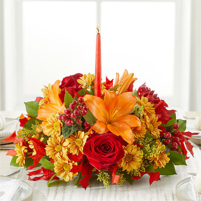 Autumn's Embrace Centerpiece –  Flowersdirect.net, Tontitown AR